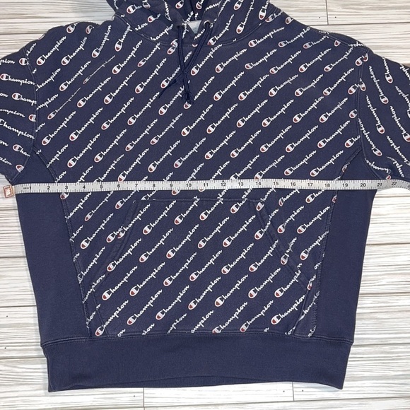 CHAMPION Reverse Weave Spellout Hoodie Size Medium - Picture 10 of 12